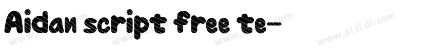 Aidan script free te字体转换